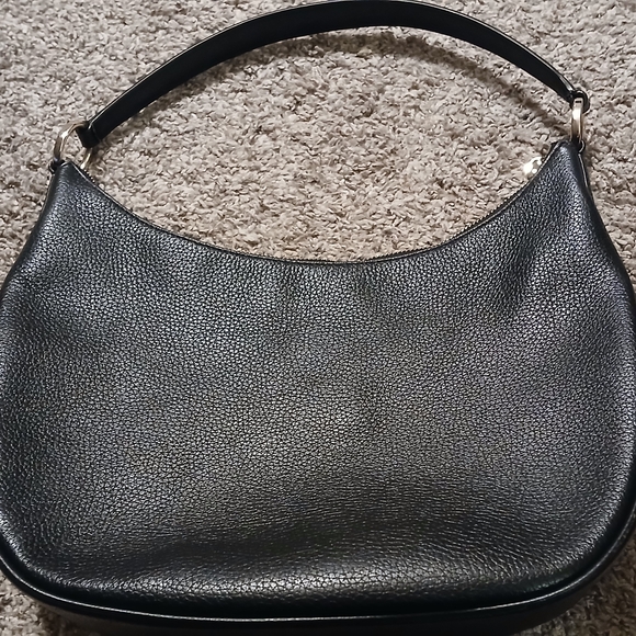 👜 Kate Spade Weston Hobo Shoulder Bag | Black Pebbled Leather | Gold Hardware - Picture 7 of 8